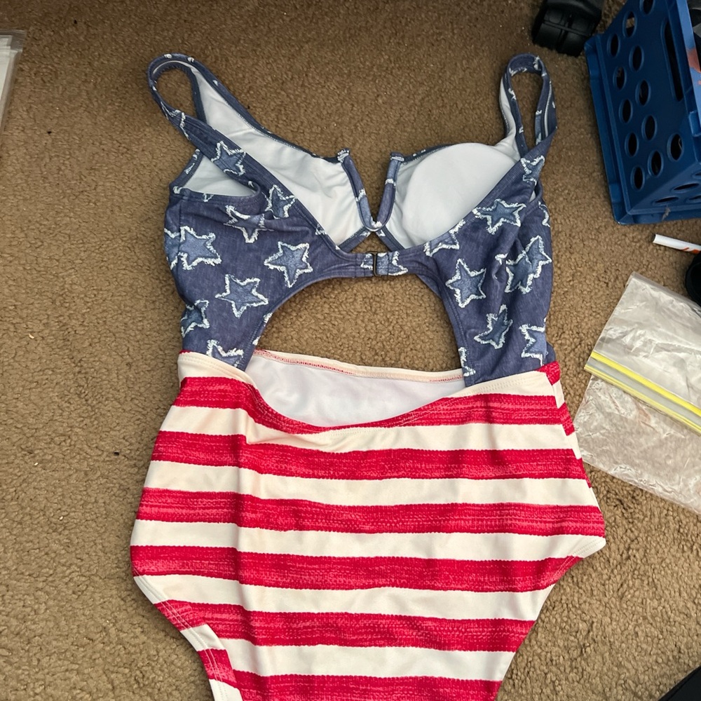 True Craft Blue and White Swimsuit
